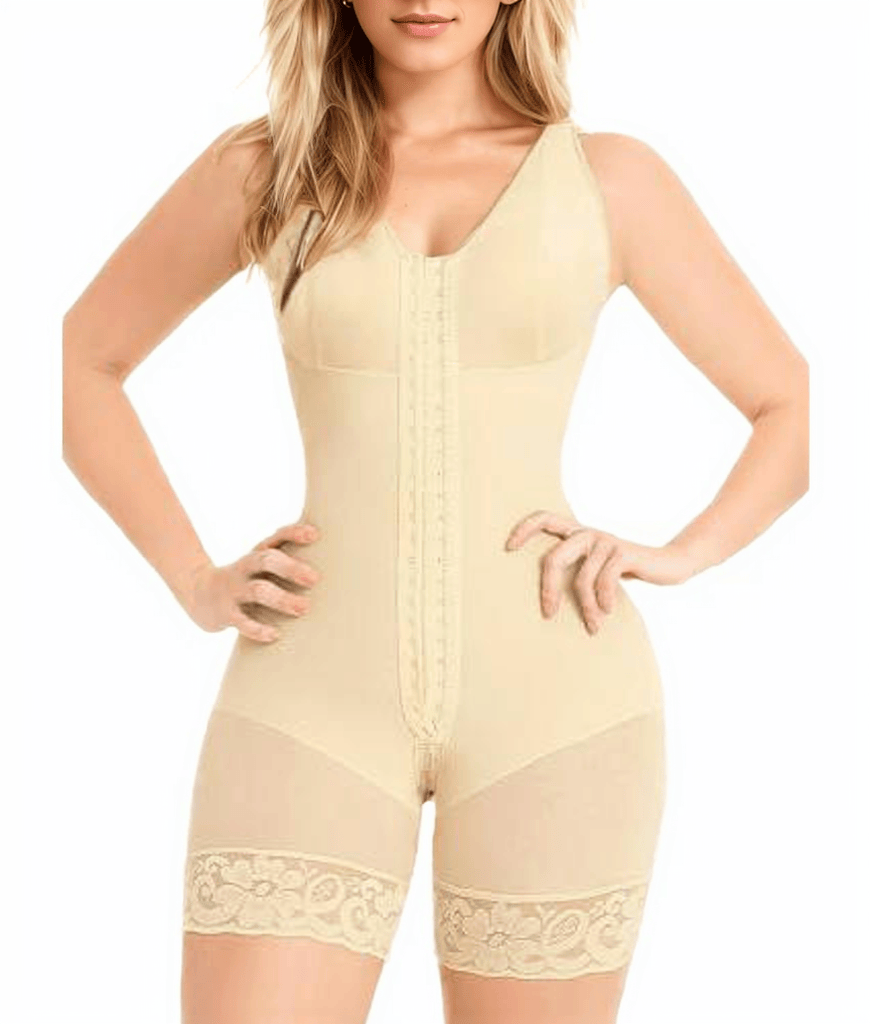 Fajas Colombianas Shapewear for Women Tummy Control Post Surgery Full Body Shaper Butt Lifter with Zipper Crotch skimsbodysuits solleonnewfajascurve elegant figure fajas melibelt bodysuitfajashaper - JM Variety Store